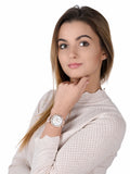 Buy Shop Michael Kors Parker Chronograph White Dial Pink Leather Strap Watch For Women - MK6935 USA Online