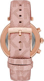 Buy Shop Michael Kors Parker Chronograph White Dial Pink Leather Strap Watch For Women - MK6935 USA Online