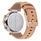 Buy Shop Michael Kors Parker Chronograph White Dial Tan Leather Strap Watch for Women - MK5633 USA Online