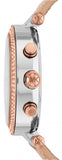 Buy Shop Michael Kors Parker Chronograph White Dial Tan Leather Strap Watch for Women - MK5633 USA Online