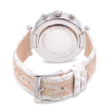 Buy Shop Michael Kors Parker Chronograph White Dial Two Tone Leather Strap Watch For Women - MK6950 USA Online