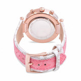 Buy Shop Michael Kors Parker Chronograph White Dial Two Tone Leather Strap Watch For Women - MK6951 USA Online