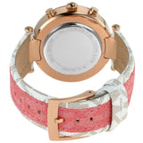 Buy Shop Michael Kors Parker Chronograph White Dial Two Tone Leather Strap Watch For Women - MK6951 USA Online