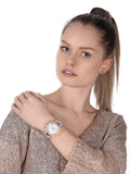 Buy Shop Michael Kors Parker Chronograph White Dial White Leather Strap Watch For Women - MK6916 USA Online