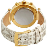 Buy Shop Michael Kors Parker Chronograph White Dial White Leather Strap Watch For Women - MK6916 USA Online