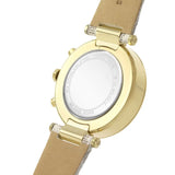 Buy Shop Michael Kors Parker Chronograph White Dial White Leather Strap Watch For Women - MK6916 USA Online