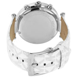Buy Shop Michael Kors Parker Chronograph White Dial White Leather Strap Watch For Women - MK7226 USA Online