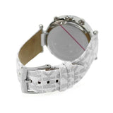Buy Shop Michael Kors Parker Chronograph White Dial White Leather Strap Watch For Women - MK7226 USA Online