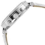 Buy Shop Michael Kors Parker Chronograph White Dial White Leather Strap Watch For Women - MK7226 USA Online