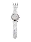 Buy Shop Michael Kors Parker Chronograph White Dial White Leather Strap Watch For Women - MK7226 USA Online