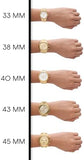 Buy Shop Michael Kors Parker Crystals Gold Dial Gold Steel Strap Watch For Women - MK4469 USA Online