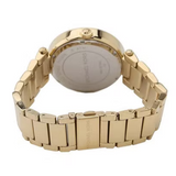Buy Shop Michael Kors Parker Diamonds Gold Dial Gold Steel Strap Watch for Women - MK5784 USA Online