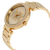 Buy Shop Michael Kors Parker Diamonds Gold Dial Gold Steel Strap Watch for Women - MK5784 USA Online