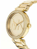 Buy Shop Michael Kors Parker Diamonds Gold Dial Gold Steel Strap Watch for Women - MK5784 USA Online