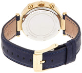 Buy Shop Michael Kors Parker Gold Dial Blue Leather Strap Watch for Women - MK2280 USA Online