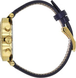 Buy Shop Michael Kors Parker Gold Dial Blue Leather Strap Watch for Women - MK2280 USA Online
