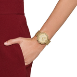 Buy Shop Michael Kors Parker Gold Dial Gold Steel Strap Watch for Women - MK5354 USA Online