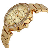 Buy Shop Michael Kors Parker Gold Dial Gold Steel Strap Watch for Women - MK5354 USA Online