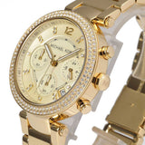 Buy Shop Michael Kors Parker Gold Dial Gold Steel Strap Watch for Women - MK5354 USA Online
