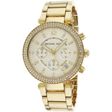 Buy Shop Michael Kors Parker Gold Dial Gold Steel Strap Watch for Women - MK5354 USA Online