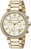 Buy Shop Michael Kors Parker Gold Dial Gold Steel Strap Watch for Women - MK5354 USA Online