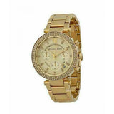 Buy Shop Michael Kors Parker Gold Dial Gold Steel Strap Watch for Women - MK5354 USA Online