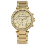 Buy Shop Michael Kors Parker Gold Dial Gold Steel Strap Watch for Women - MK5354 USA Online
