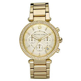 Buy Shop Michael Kors Parker Gold Dial Gold Steel Strap Watch for Women - MK5354 USA Online