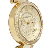 Buy Shop Michael Kors Parker Gold Dial Gold Steel Strap Watch for Women - MK5632 USA Online