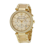 Buy Shop Michael Kors Parker Gold Dial Gold Steel Strap Watch for Women - MK5632 USA Online