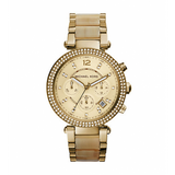 Buy Shop Michael Kors Parker Gold Dial Gold Steel Strap Watch for Women - MK5632 USA Online