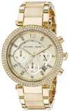 Buy Shop Michael Kors Parker Gold Dial Gold Steel Strap Watch for Women - MK5632 USA Online