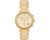 Buy Shop Michael Kors Parker Gold Dial Gold Steel Strap Watch for Women - MK5632 USA Online
