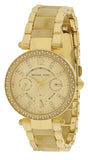Buy Shop Michael Kors Parker Gold DIal Gold Steel Strap Watch for Women - MK5842 USA Online