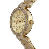 Buy Shop Michael Kors Parker Gold DIal Gold Steel Strap Watch for Women - MK5842 USA Online