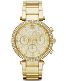 Buy Shop Michael Kors Parker Gold Dial Gold Steel Strap Watch for Women - MK5856 USA Online
