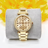 Buy Shop Michael Kors Parker Gold Dial Gold Steel Strap Watch for Women - MK6469 USA Online