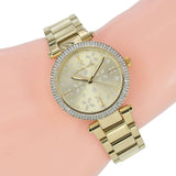 Michael Kors Parker Gold Dial Gold Steel Strap Watch for Women - MK6469