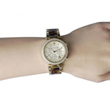 Buy Shop Michael Kors Parker Gold Dial Two Tone Steel Strap Watch for Women - MK5688 USA Online