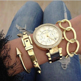 Buy Shop Michael Kors Parker Gold Dial Two Tone Steel Strap Watch for Women - MK5688 USA Online