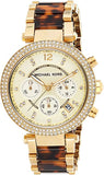 Buy Shop Michael Kors Parker Gold Dial Two Tone Steel Strap Watch for Women - MK5688 USA Online