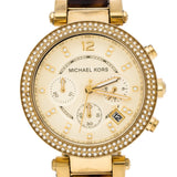 Buy Shop Michael Kors Parker Gold Dial Two Tone Steel Strap Watch for Women - MK5688 USA Online