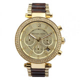 Buy Shop Michael Kors Parker Gold Dial Two Tone Steel Strap Watch for Women - MK5688 USA Online