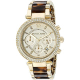 Buy Shop Michael Kors Parker Gold Dial Two Tone Steel Strap Watch for Women - MK5688 USA Online