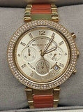 Buy Shop Michael Kors Parker Gold Dial Two Tone Steel Strap Watch for Women - MK6139 USA Online