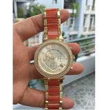 Buy Shop Michael Kors Parker Gold Dial Two Tone Steel Strap Watch for Women - MK6139 USA Online