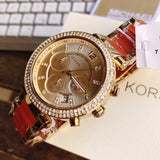 Buy Shop Michael Kors Parker Gold Dial Two Tone Steel Strap Watch for Women - MK6139 USA Online