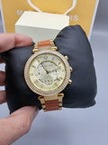 Buy Shop Michael Kors Parker Gold Dial Two Tone Steel Strap Watch for Women - MK6139 USA Online