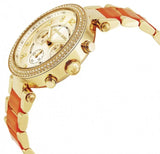 Buy Shop Michael Kors Parker Gold Dial Two Tone Steel Strap Watch for Women - MK6139 USA Online