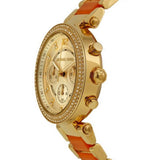 Buy Shop Michael Kors Parker Gold Dial Two Tone Steel Strap Watch for Women - MK6139 USA Online